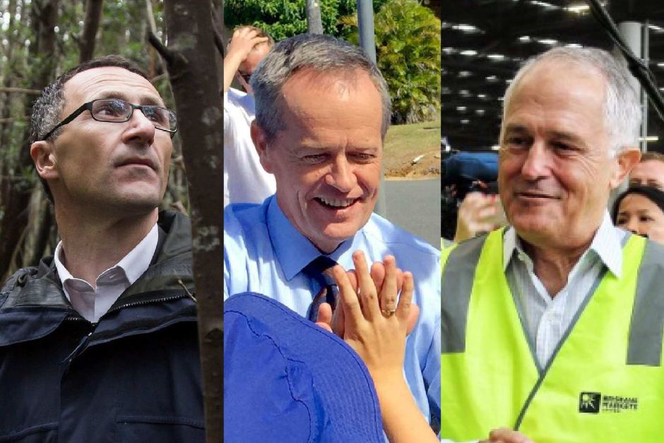 Di Natale, Shorten and Turnbull; these guys are gonna be deciding our climate future very soon.